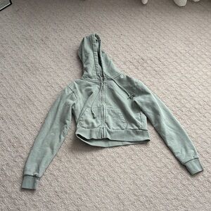 Brandy Melville Gray Cropped Hoodie